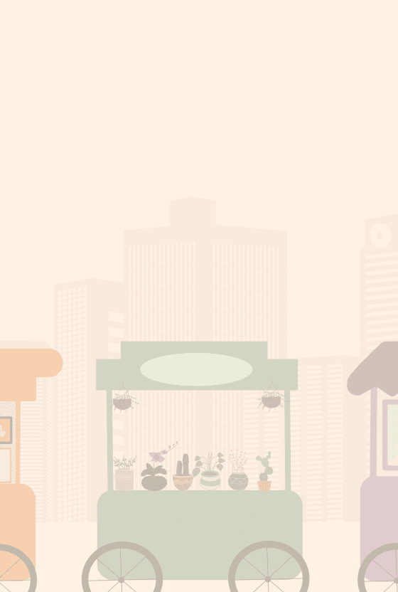 Vendor Cart Illustration